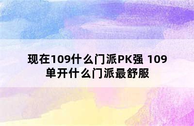 现在109什么门派PK强 109单开什么门派最舒服